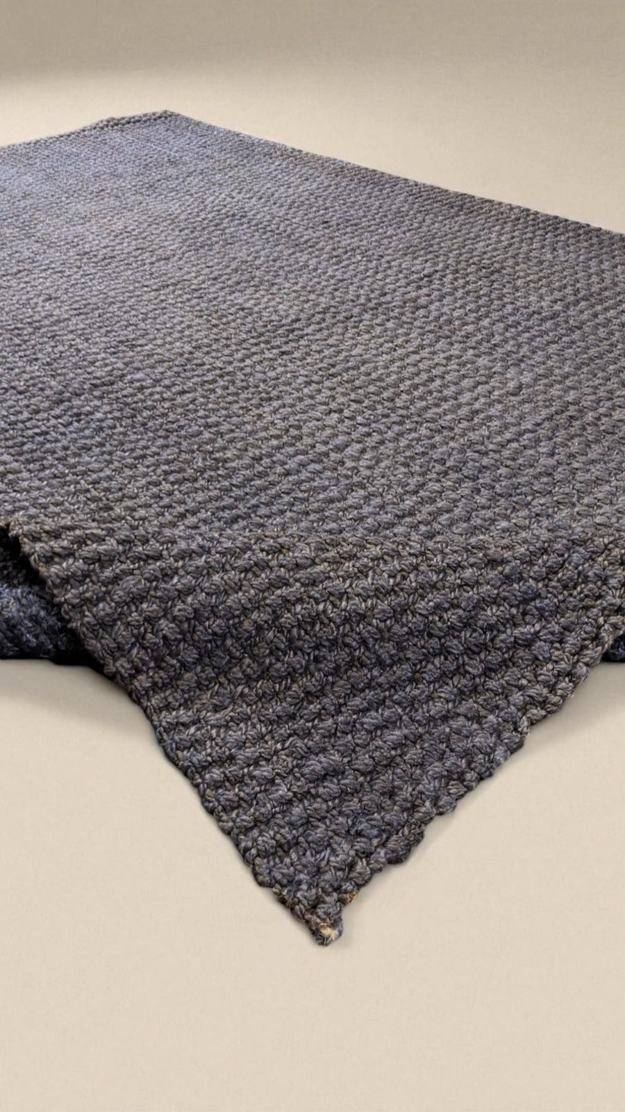 Braided Overdyed Jute Rug - 275 x 183 cm