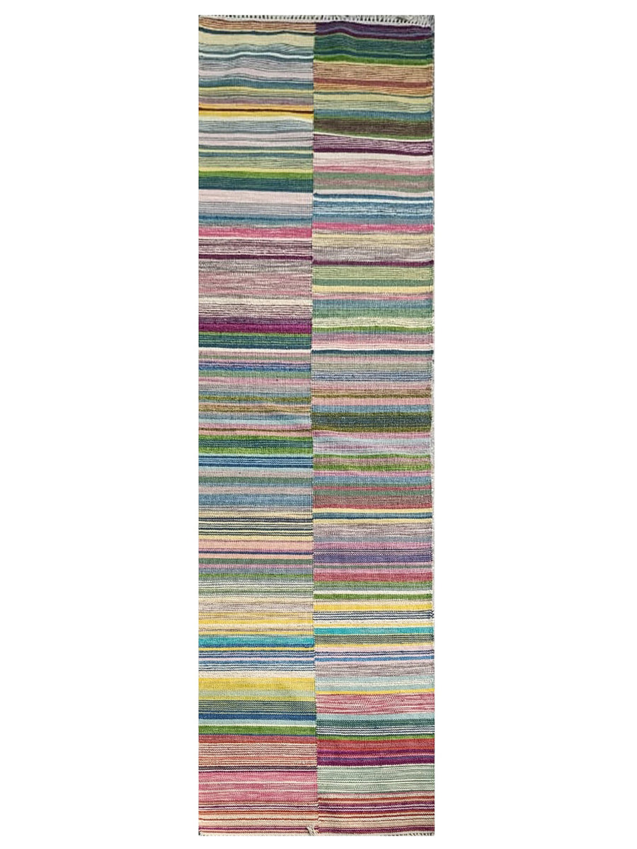 Scandinavian Kilim Runner - Size: 305 x 80 cm