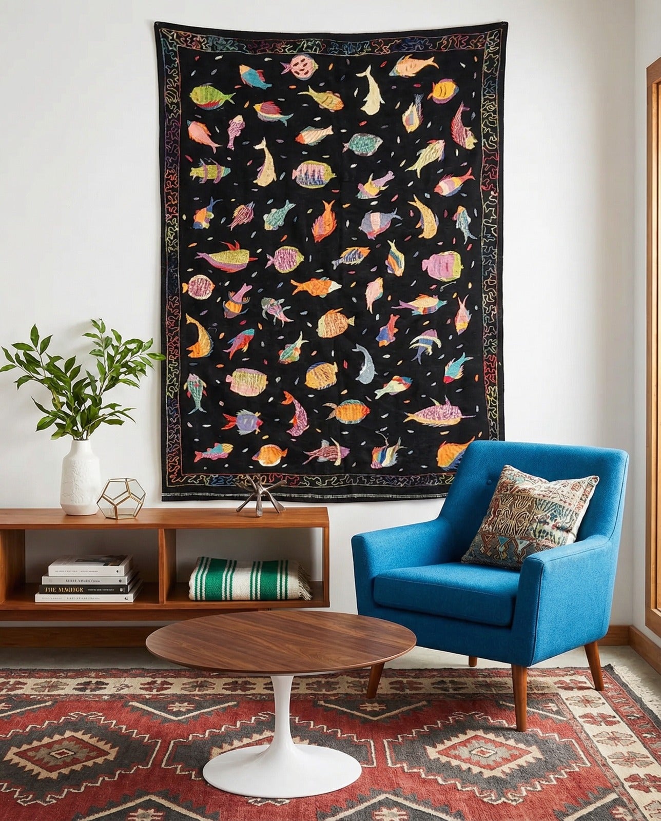 Suzani Hand Embroidered Kilim - Size: 300 x 200 cm