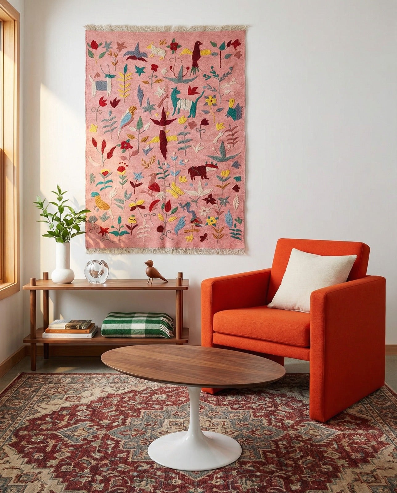 Suzani Hand Embroidered Kilim - Size: 150 x 100 cm