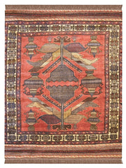 Afghani Barjesta Tribal Rug - 183 x 137 cm