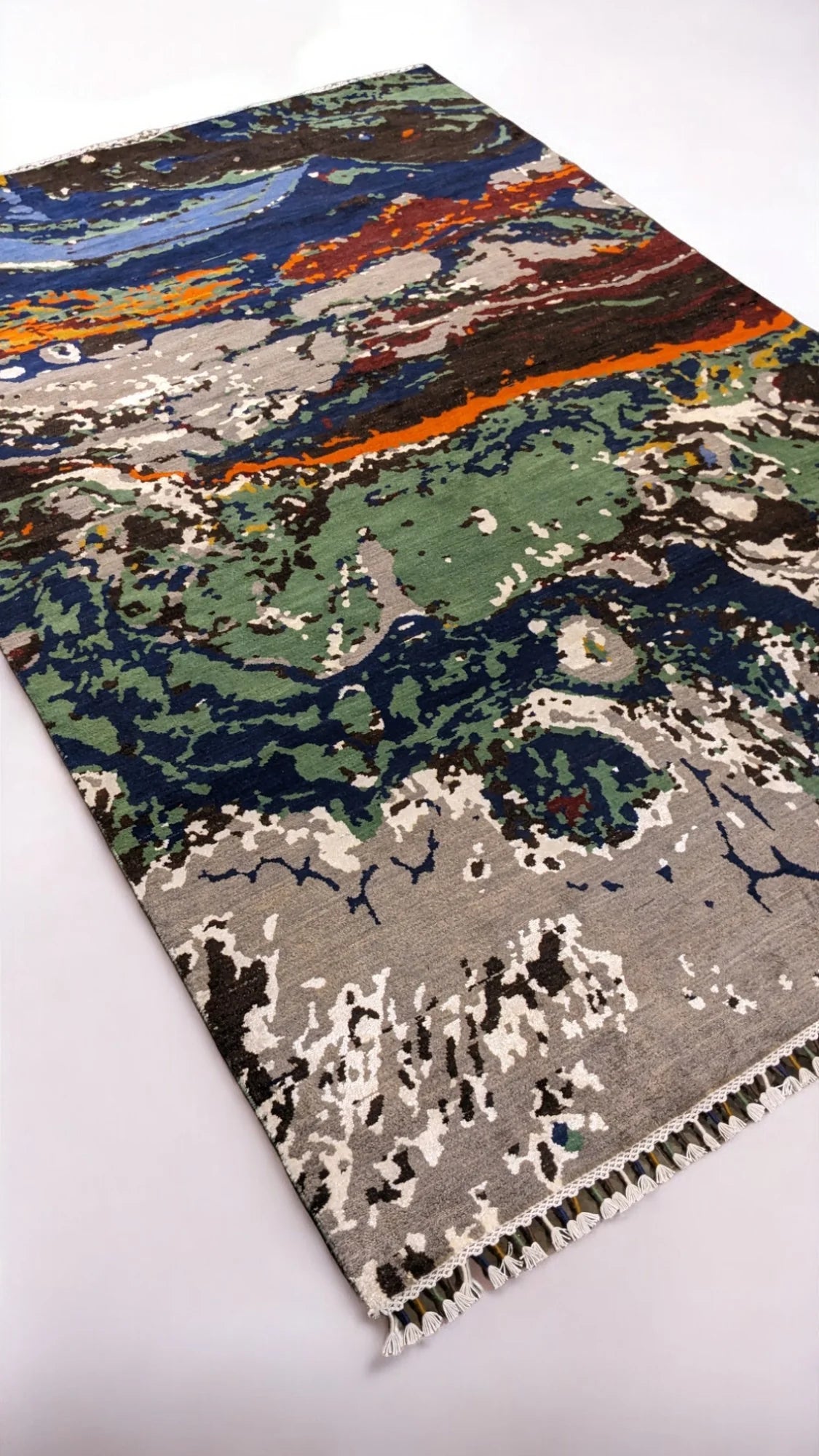 Moderner Chobi Seiden- & Wollteppich - Größe: 286 × 182 cm
