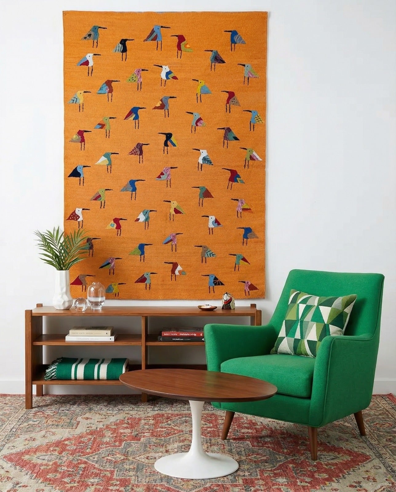 Suzani Hand Embroidered Kilim - Size: 180 x 120 cm