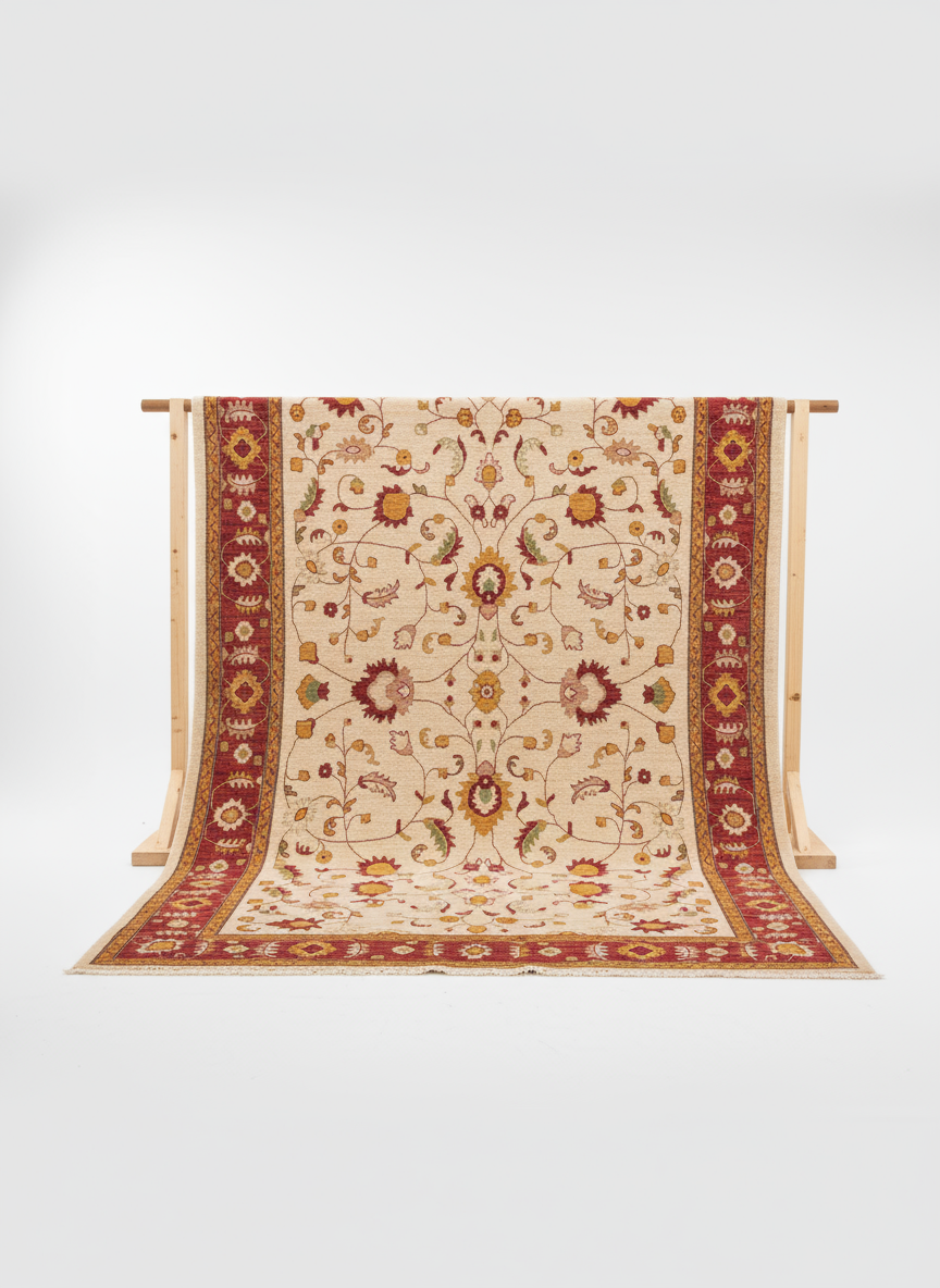 Farahan Ziegler Afghan Chobi Rug - Size: 359 × 246 cm