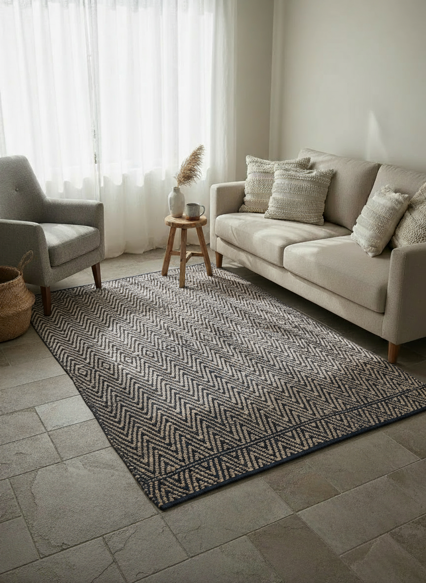 Loop Overdyed Jute Rug - 219 × 125 cm