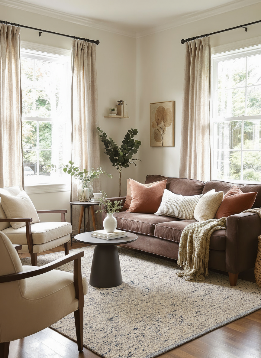 Flatweave Natural Jute Rug - 195 × 134 cm