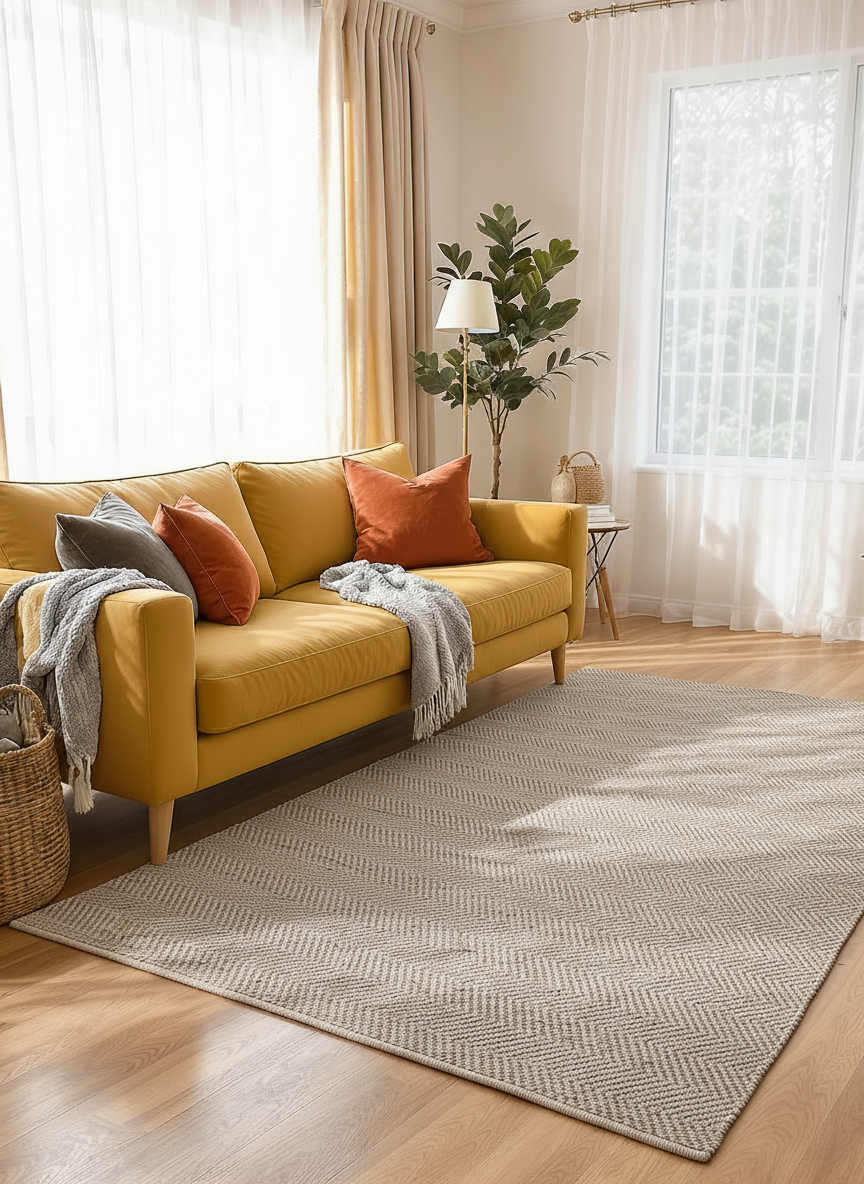 Loop Overdyed Jute Rug - 216 × 152 cm