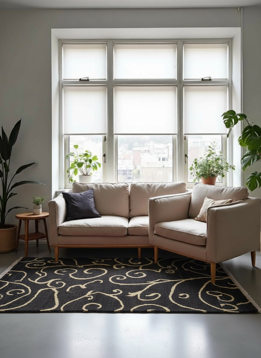 Crimson Hand Knotted Rug - Made to Order