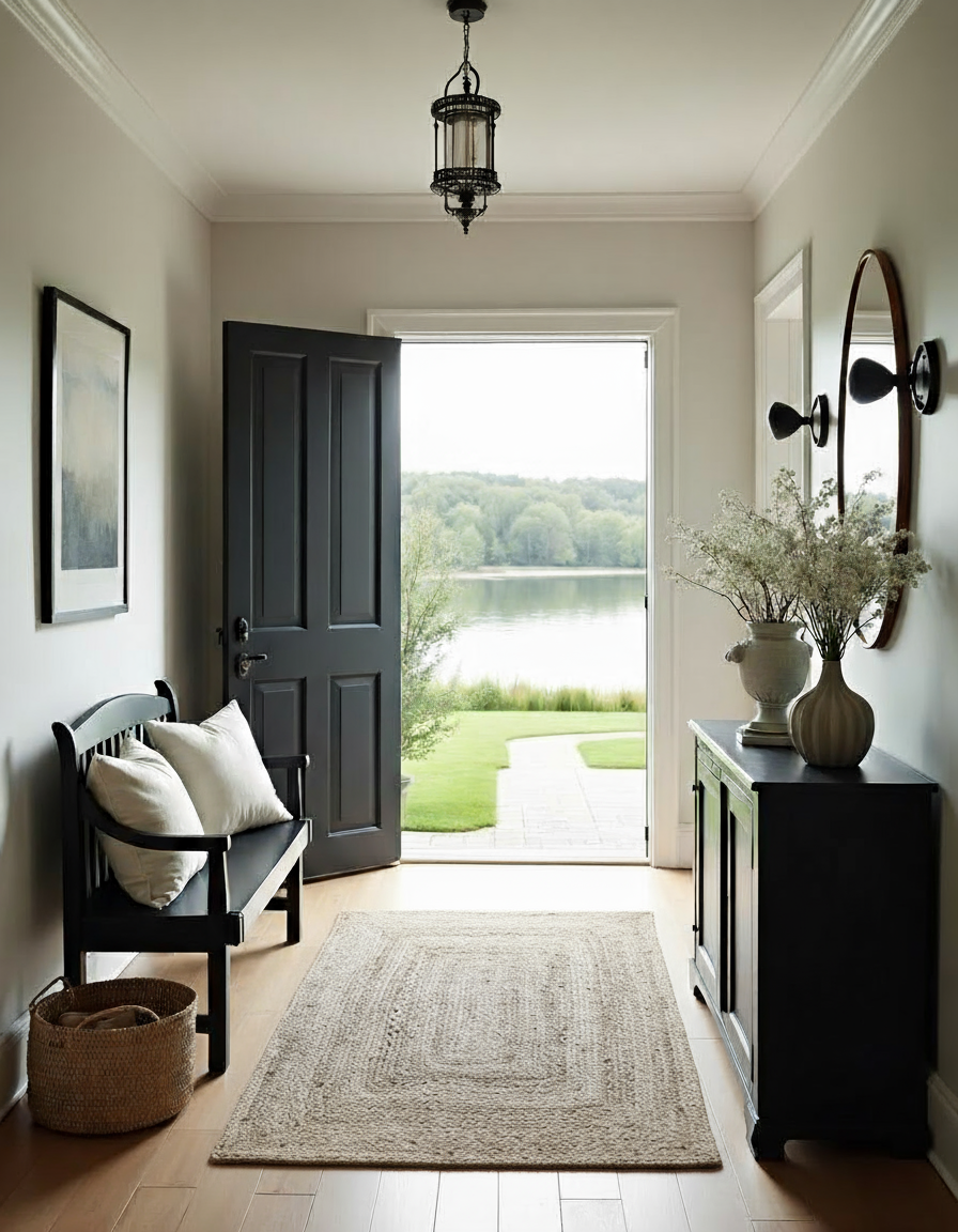 Braided Natural Jute Rug - 122 × 85 cm