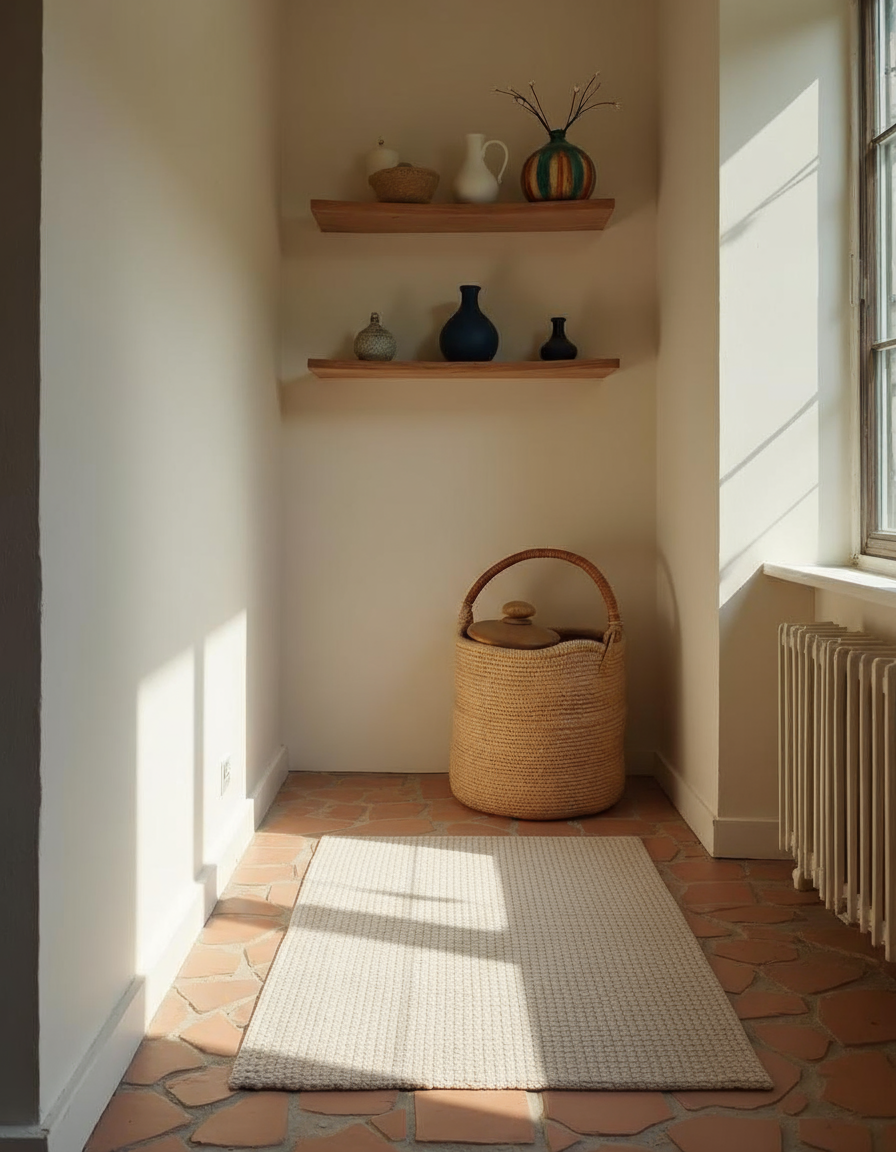 Chunky Natural Jute Rug - 156 × 94 cm