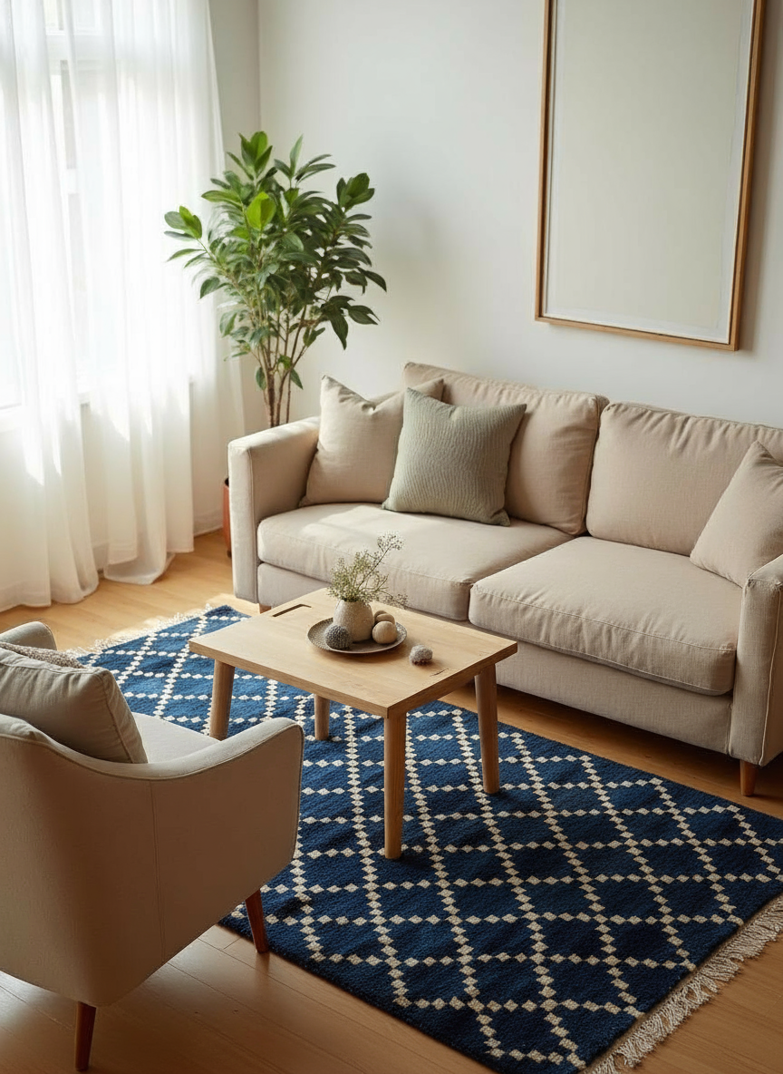 Oases Hand Knotted Rug Sample - 30 x 30 cm