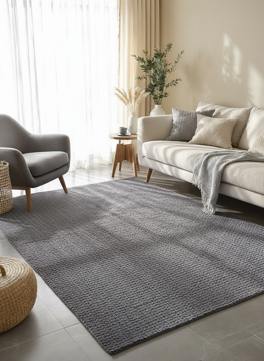 Braided Overdyed Jute Rug - 275 x 183 cm