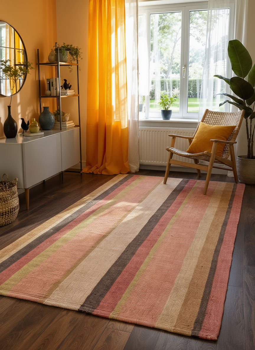 Flatweave Overdyed Jute Rug - 235 × 126 cm