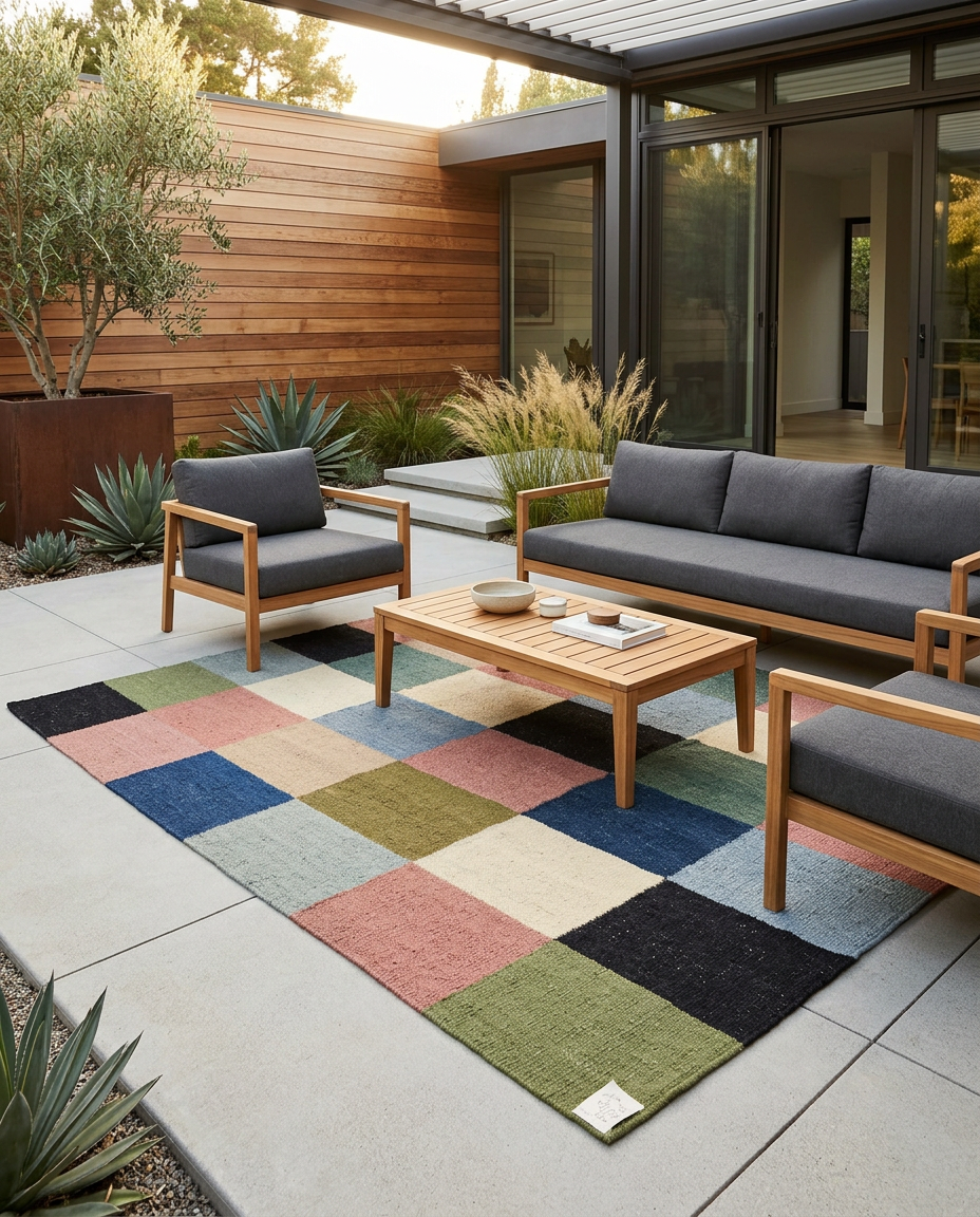 Modern Flatweave Rug - Size: 120 x 180 cm