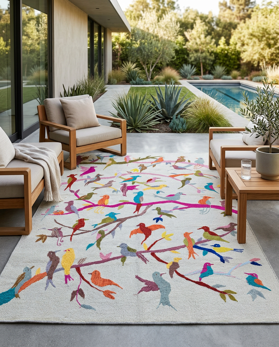 Susani handbestickter Kelim - Größe: 100x 150 cm