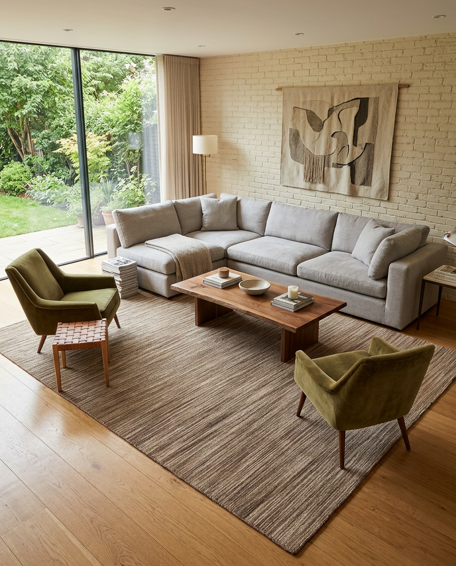 Modern Flatweave Rug - Size: 231 × 161 cm