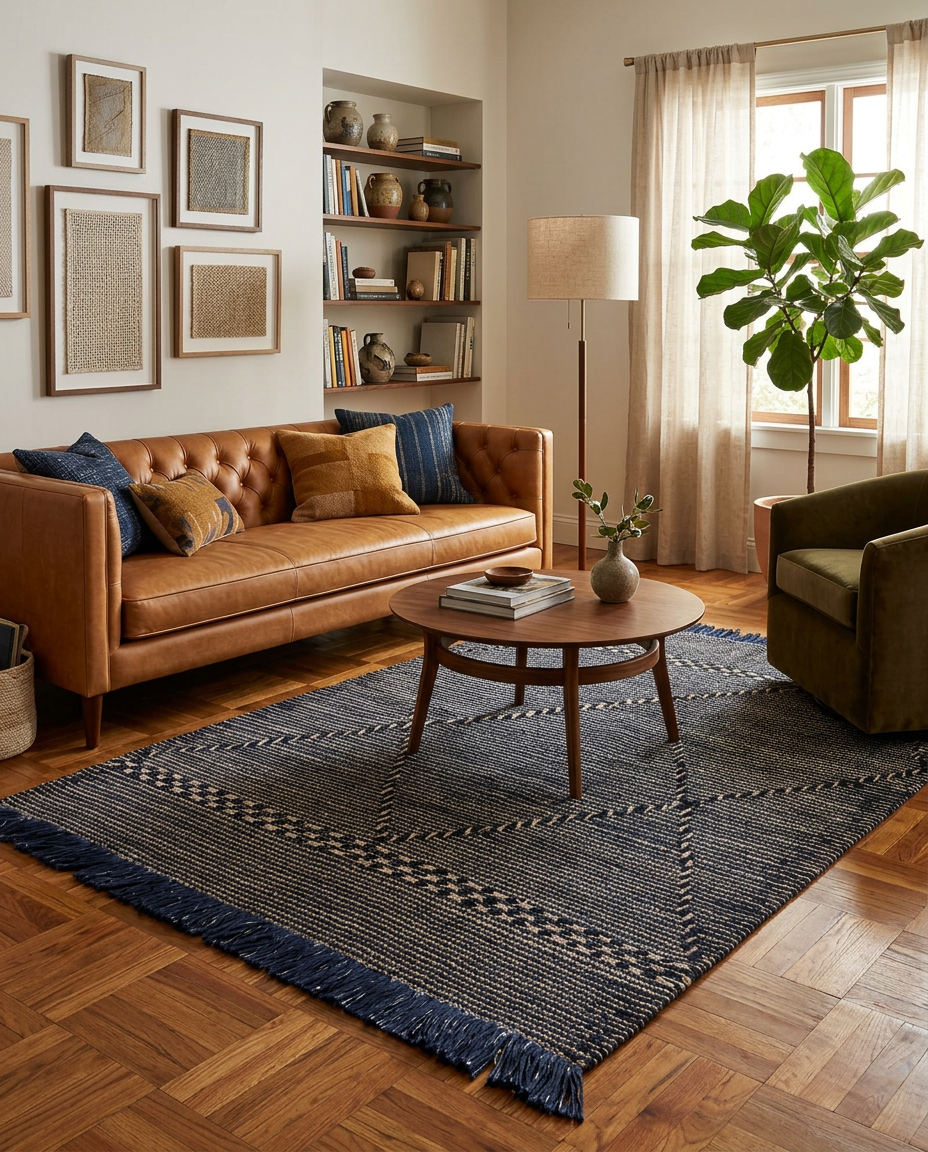 Modern Flatweave Rug - Size: 152 x 100 cm