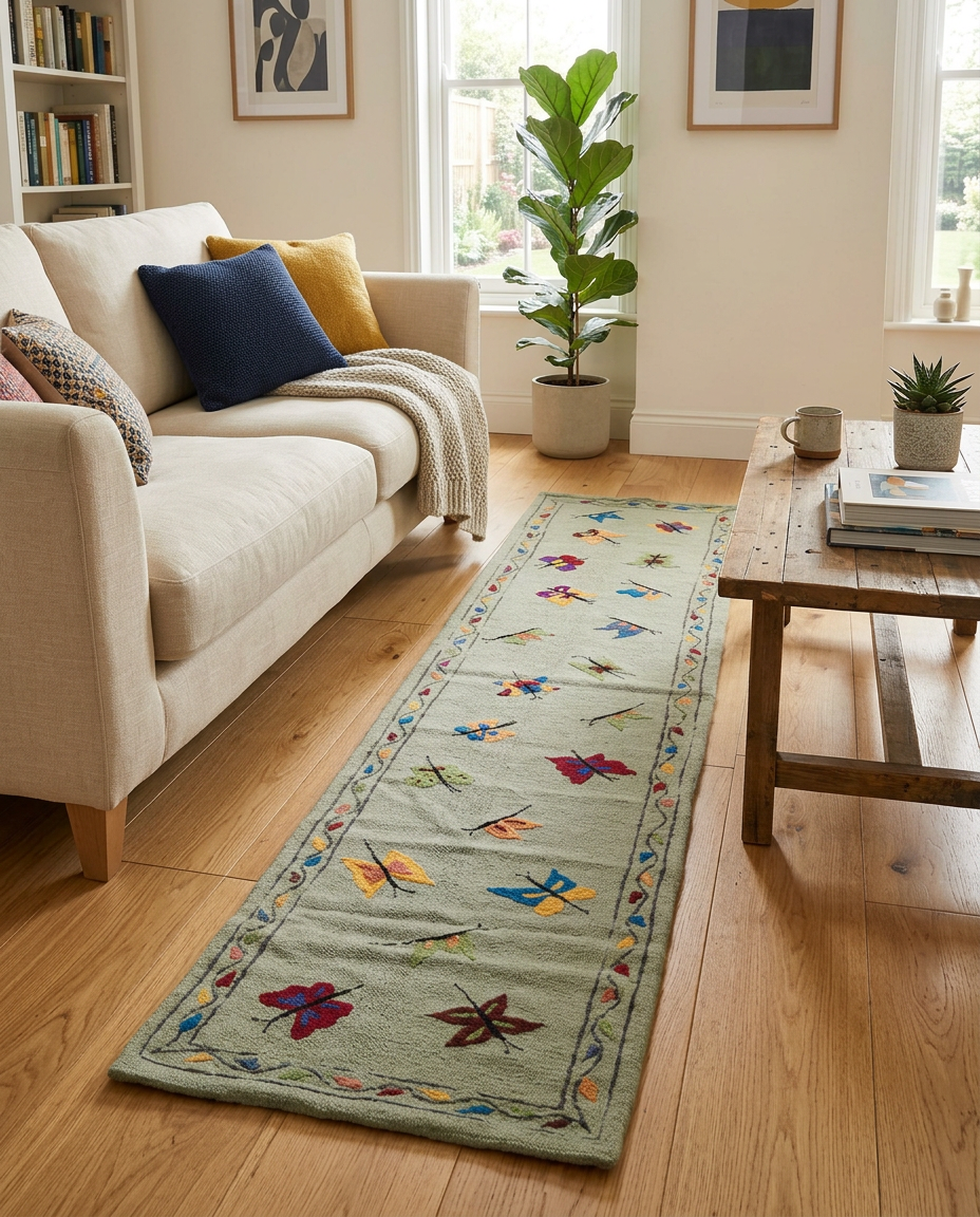 Suzani Hand Embroidered Kilim - Size: 80 x 350 cm