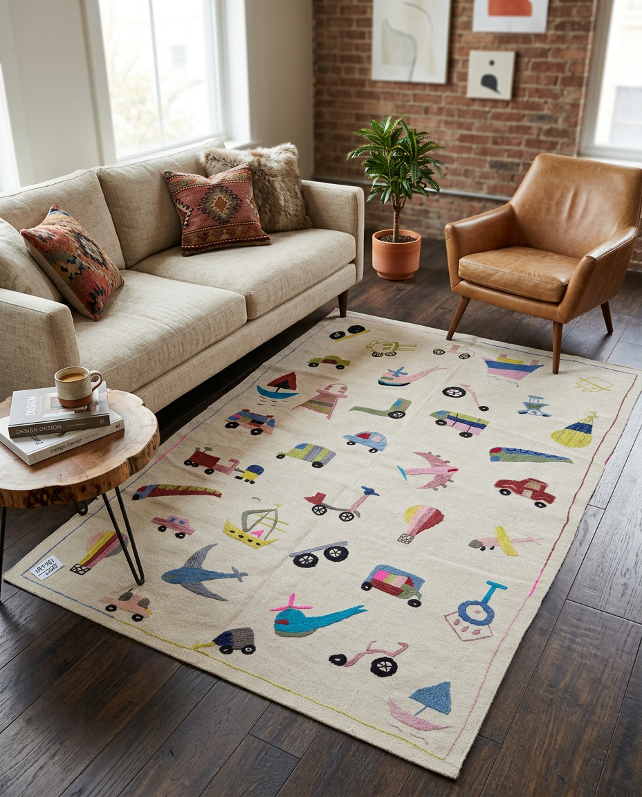 Suzani Handbestickter Kelim – Größe: 180 x 124 cm
