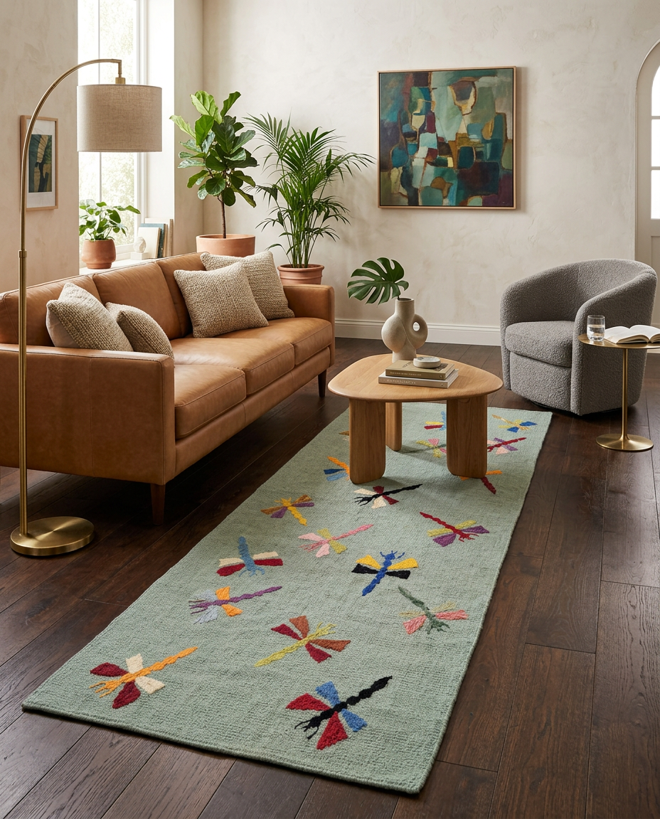 Suzani Hand Embroidered Kilim - Size: 185 x 70 cm