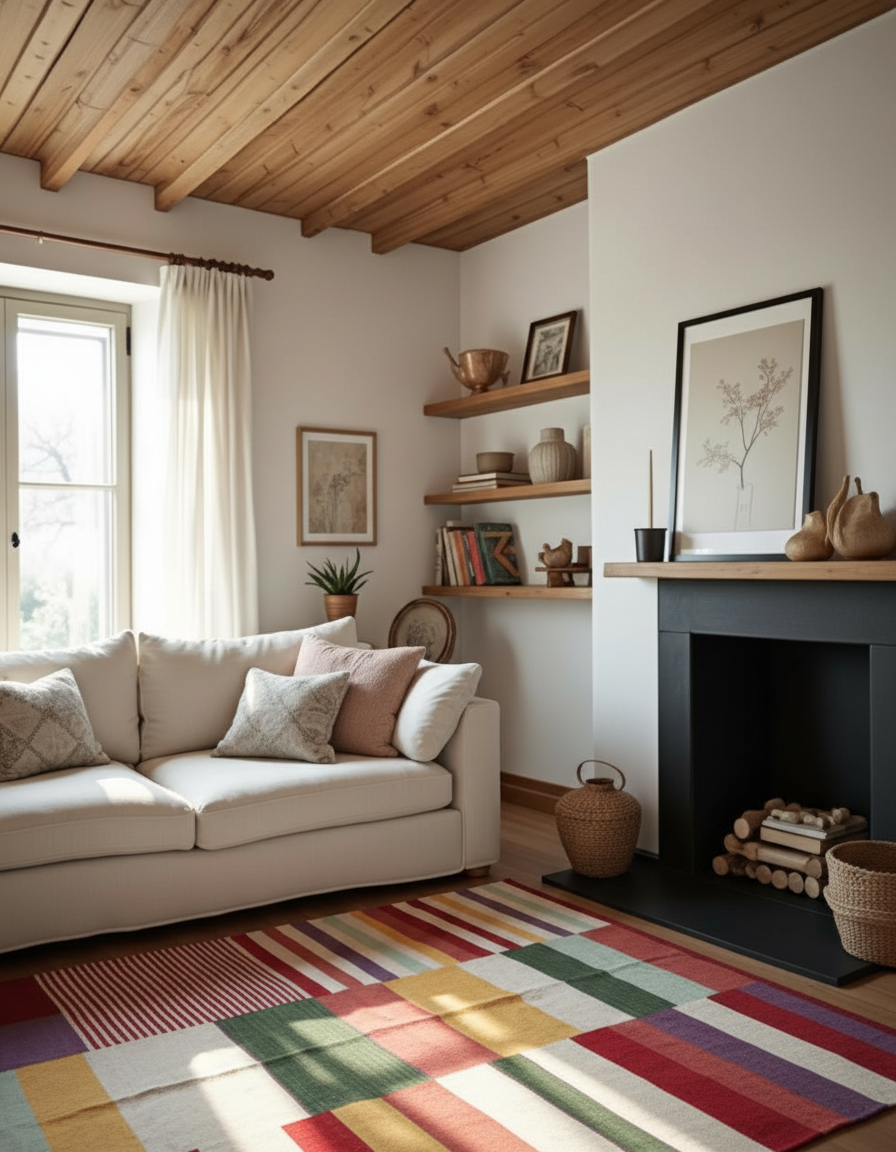 Scandinavian Kilim Rug - Size: 240 x 170 cm