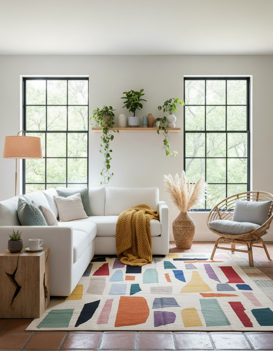 Scandinavian Kilim Rug - Size: 300 x 245 cm