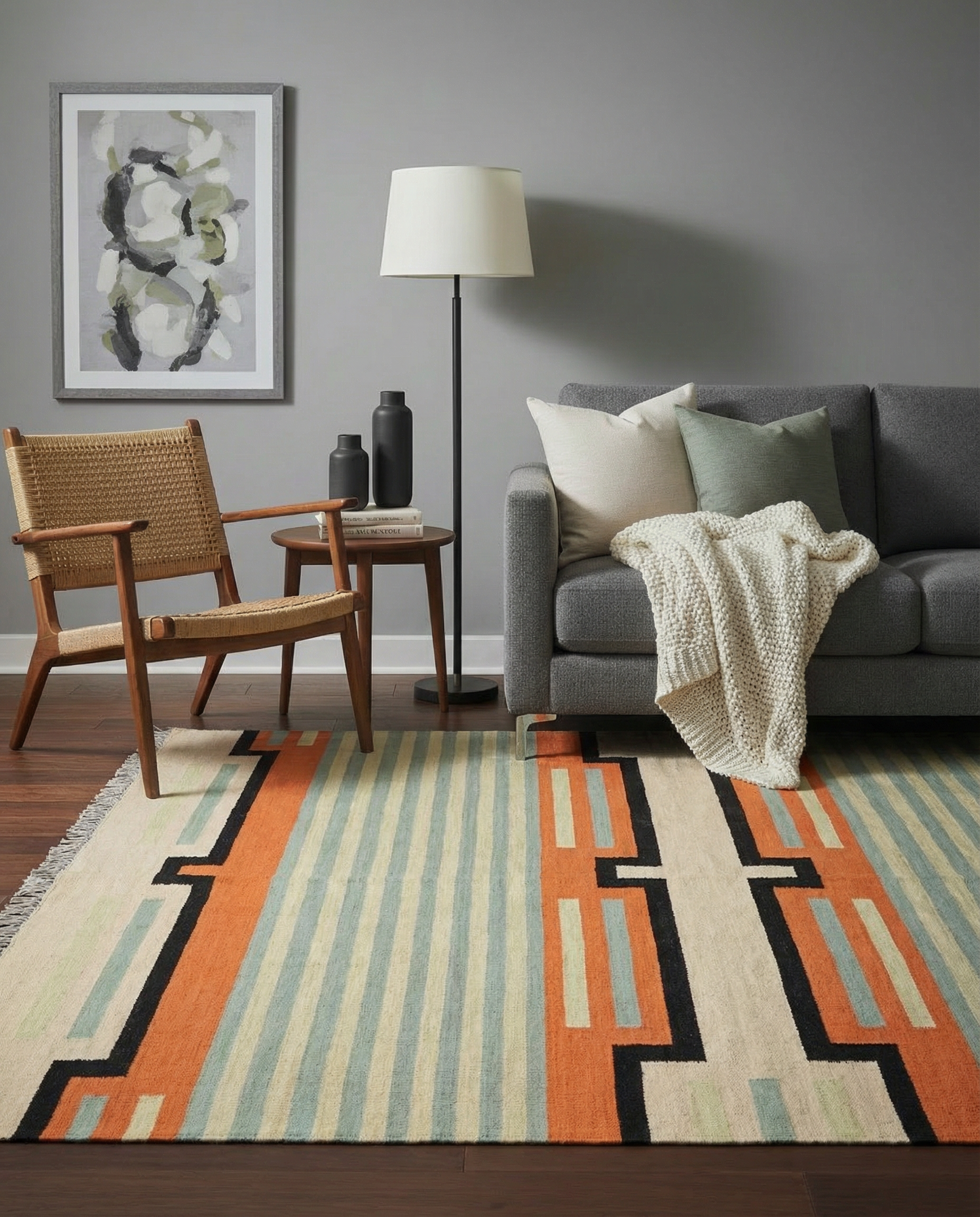 Scandinavian Kilim Rug - Size: 240 x 170 cm