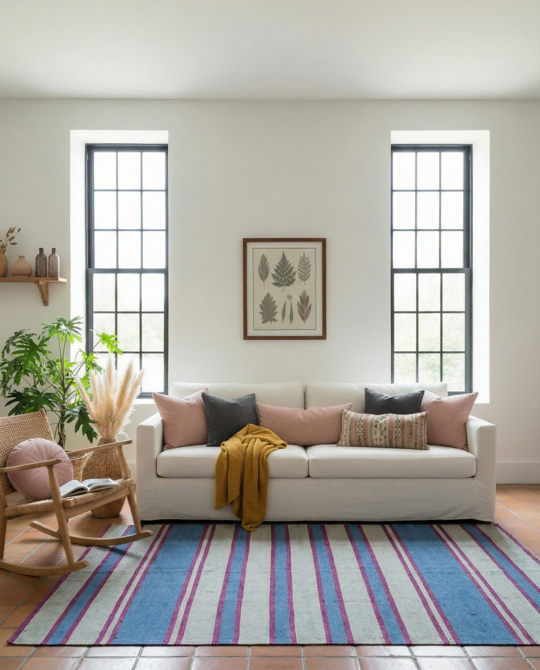 Scandinavian Kilim Rug - Size: 180 x 120 cm