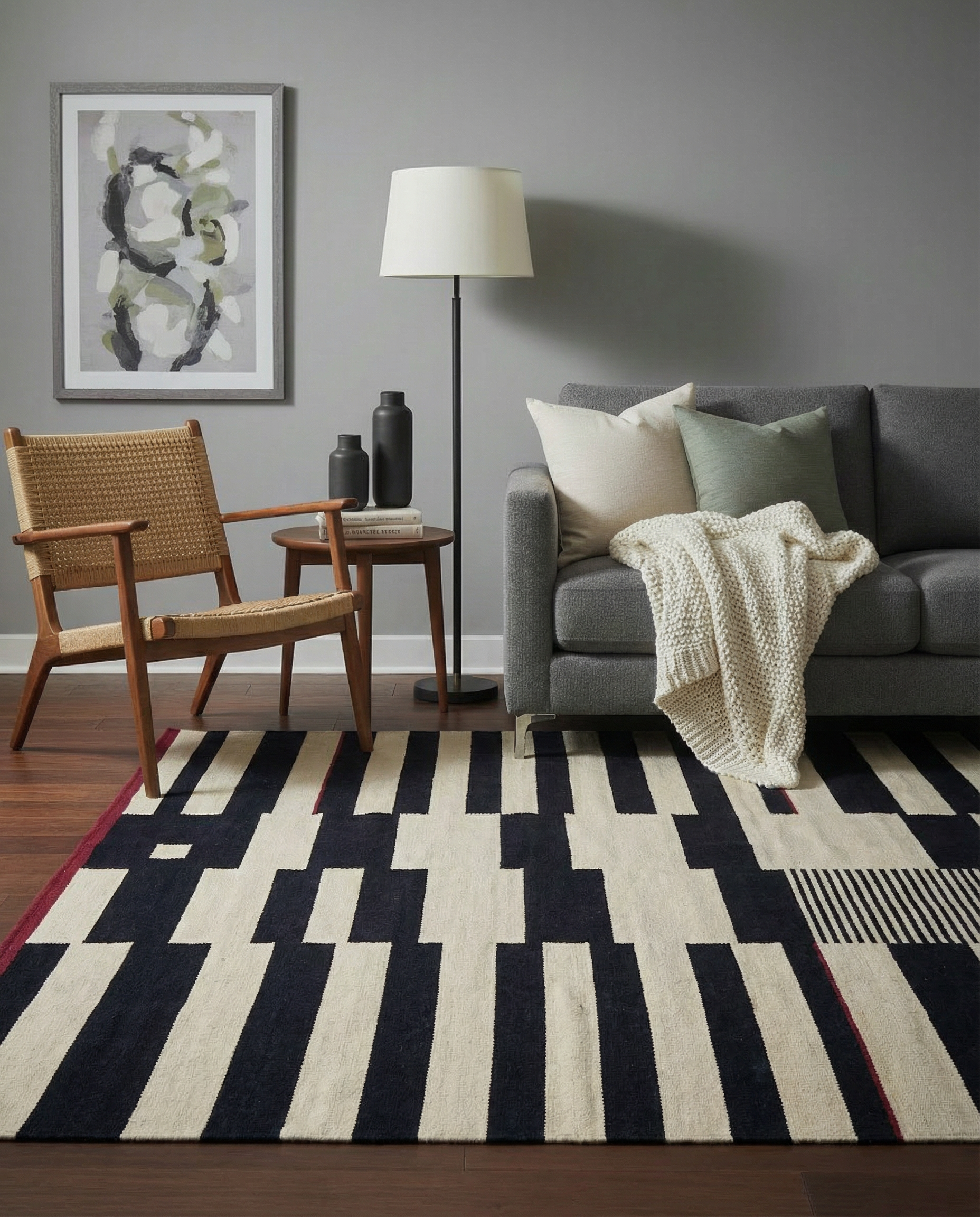 Scandinavian Kilim Rug - Size: 180 x 120 cm