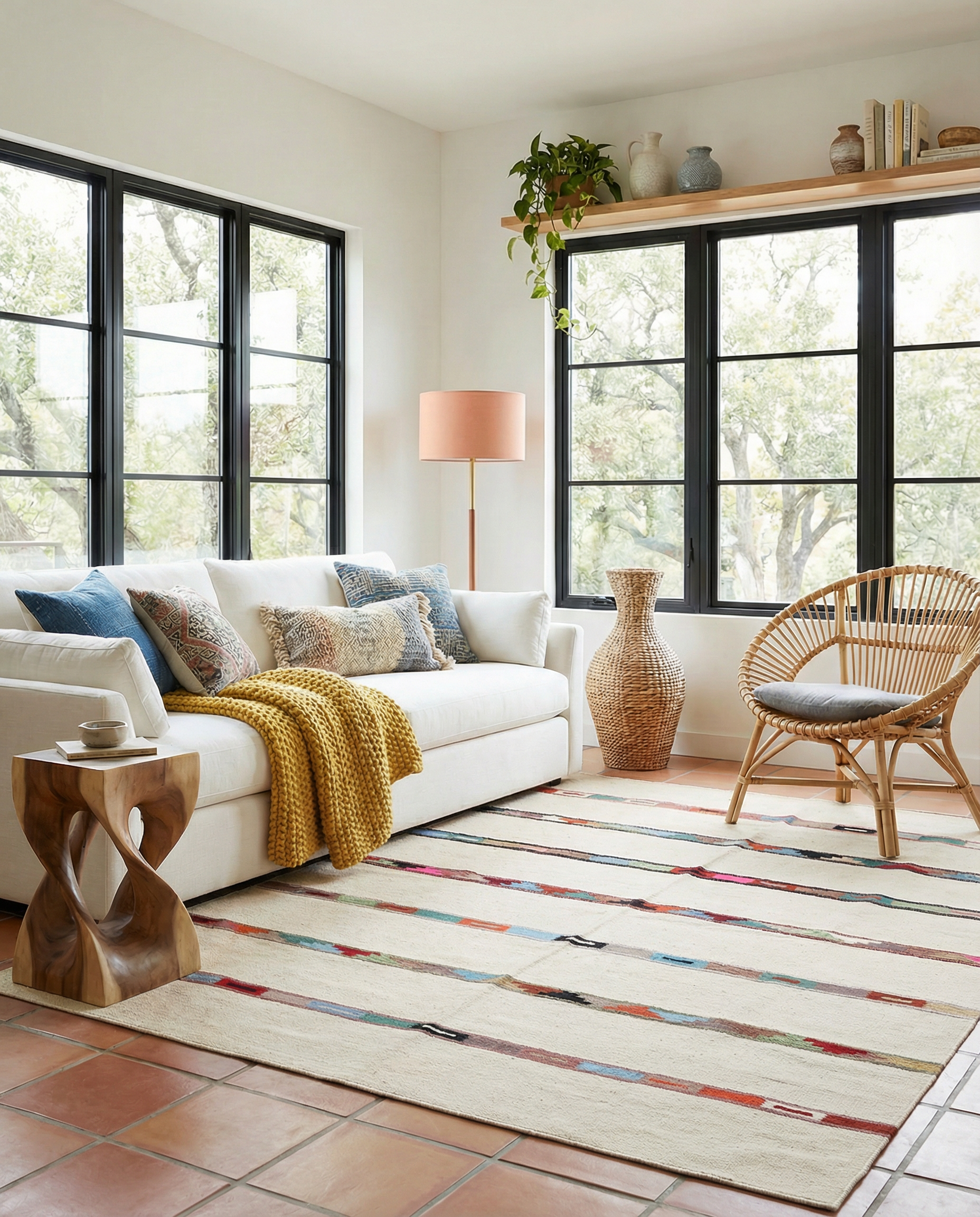 Scandinavian Kilim Rug - Size: 250 x 180 cm