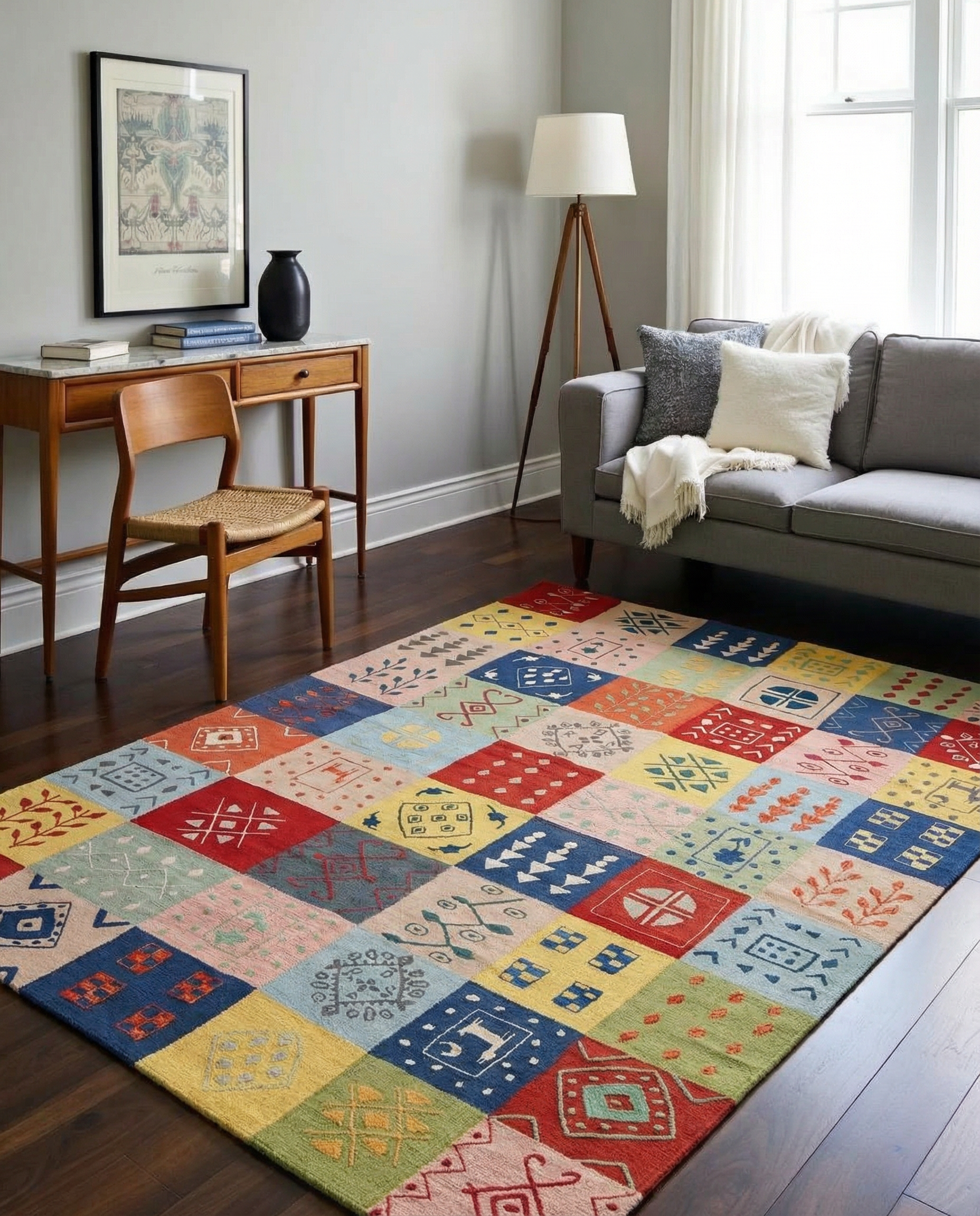 Suzani Hand Embroidered Kilim - Size: 265 x 175 cm