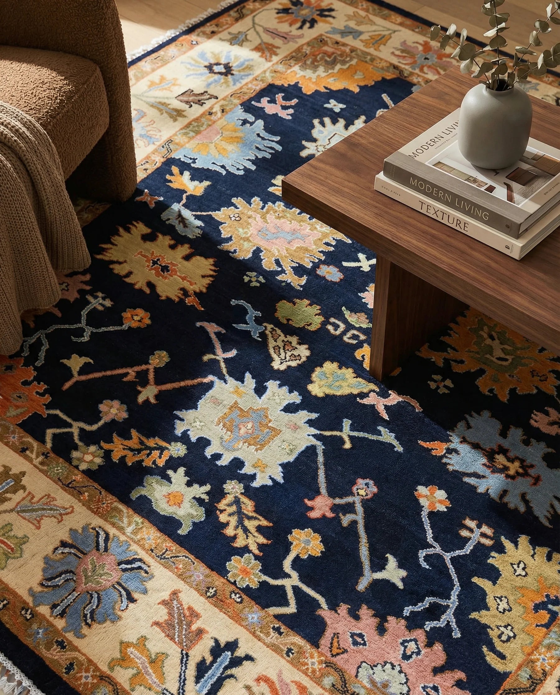 Oushak Hand Knotted Chobi Rug - 313 × 249 cm (10'3" × 8'2")