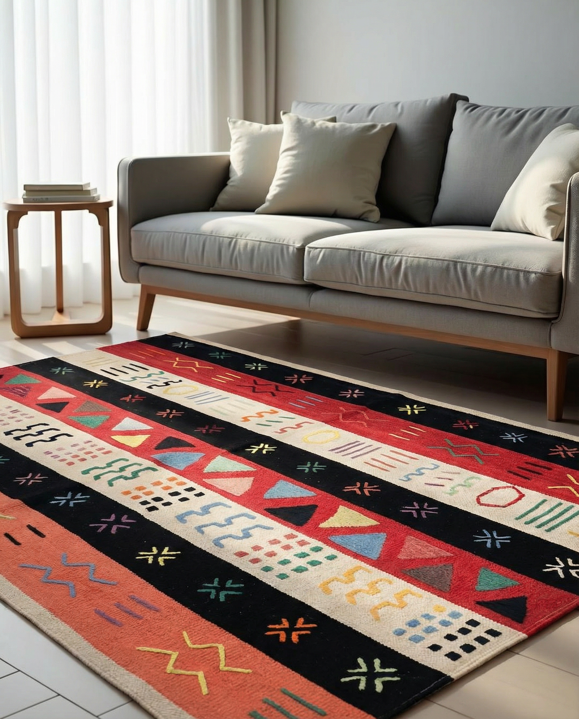 Suzani Hand Embroidered Kilim - Size: 180 x 120 cm