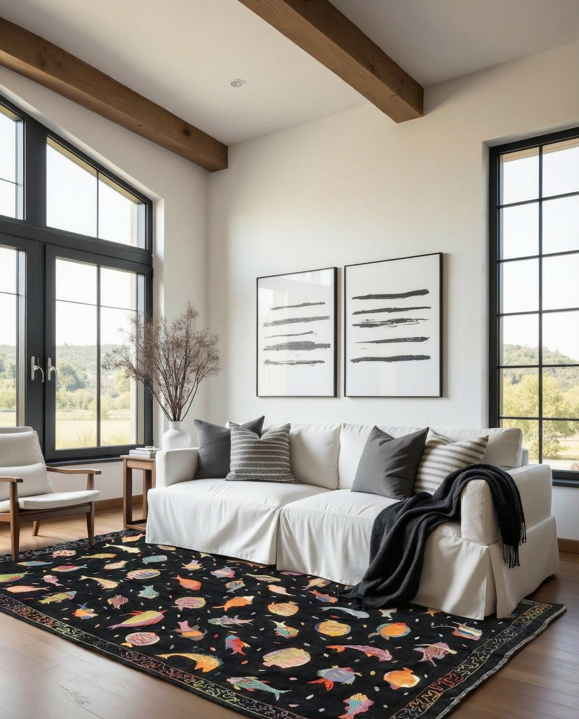 Suzani Hand Embroidered Kilim - Size: 300 x 200 cm