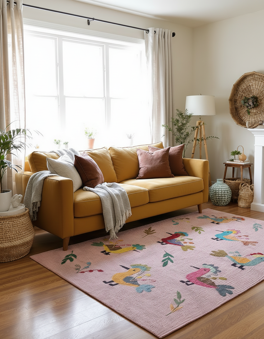 Suzani Hand Embroidered Kilim - Size: 90 x 60 cm