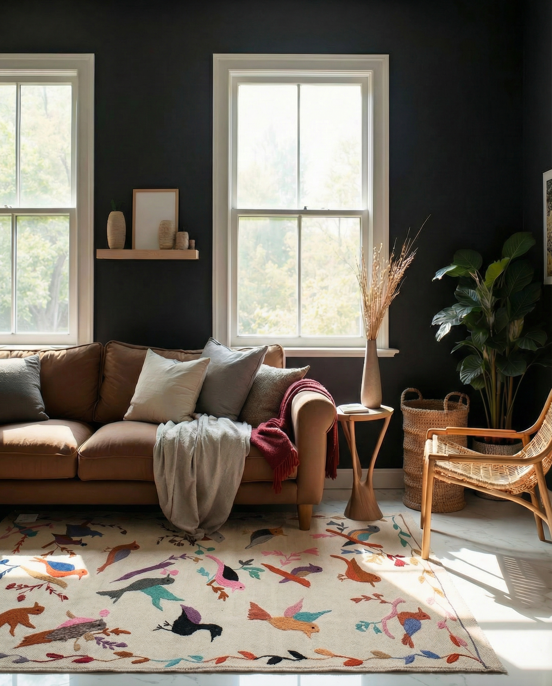 Suzani Hand Embroidered Kilim - Size: 120 x 80 cm