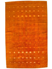 Oranje Overdyed Gabbeh Hand Knotted Wool Rug - 296 × 211 cm