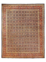 Persian Bijar Antique Overdyed Hand Knotted Wool Rug- 295 x 241 cm