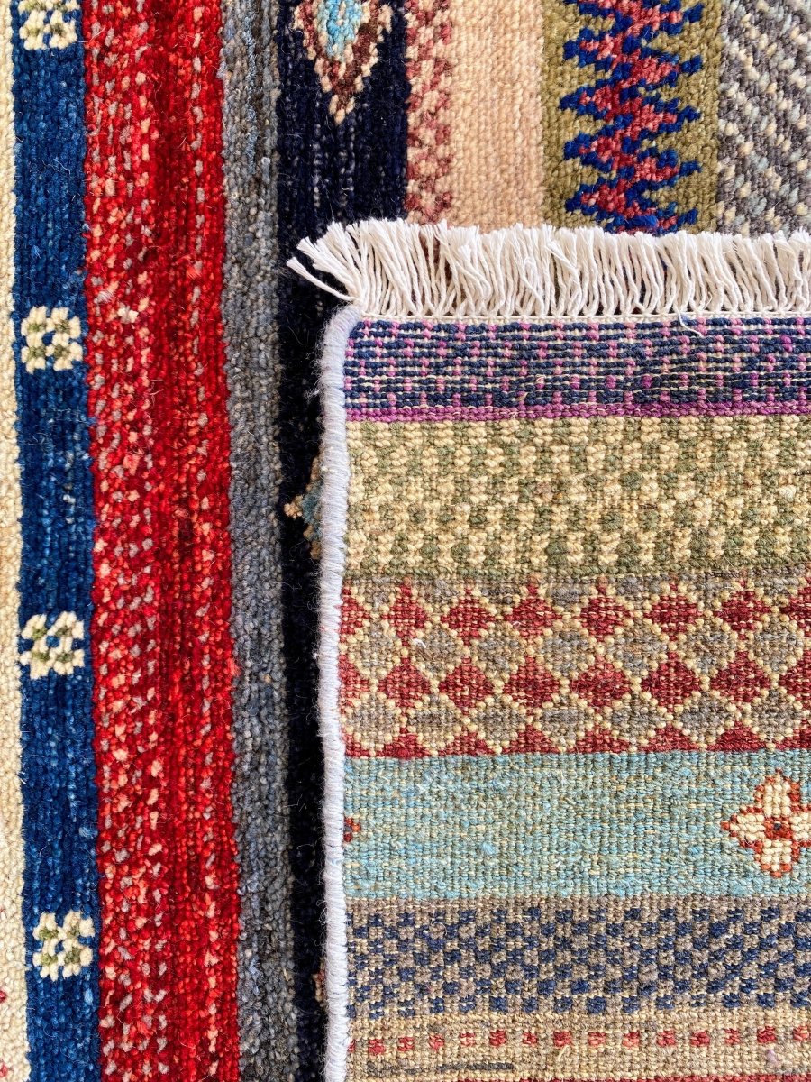 Khurjeen Hand Knotted Chobi Rug - Size: 253 × 173 cm