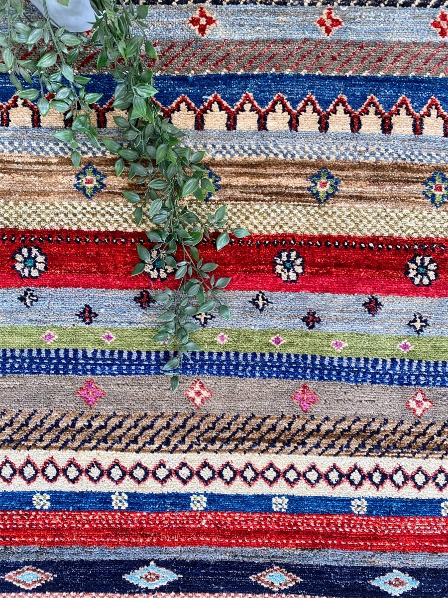 Khurjeen Hand Knotted Chobi Rug - Size: 253 × 173 cm