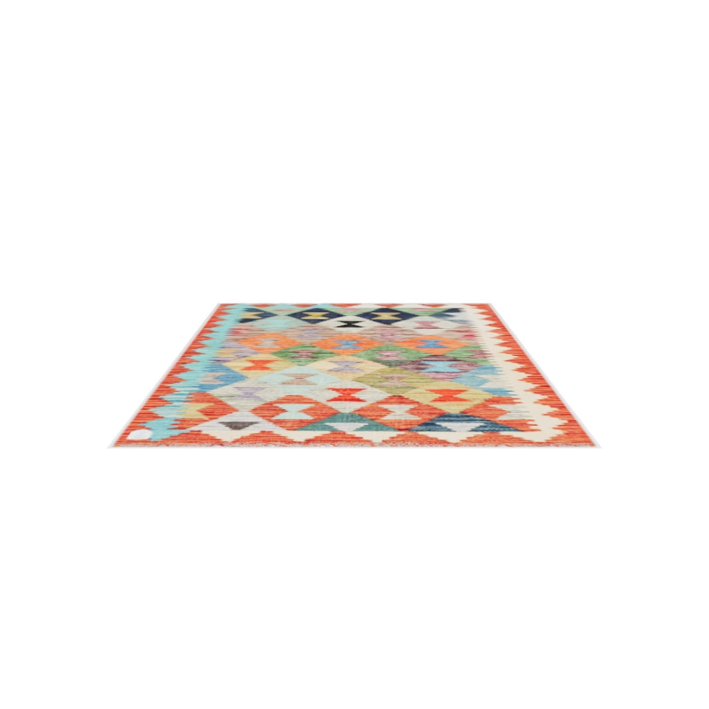 Maimana Kilim - 120 × 82 cm (3'11" x 2'8")
