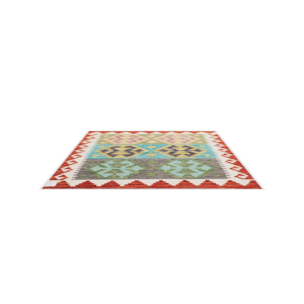 Maimana Kilim - 121 × 94 cm (4'0" x 3'1")