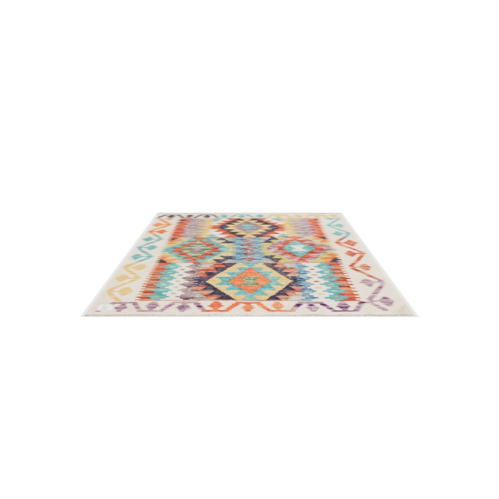 Maimana Kilim - 123 × 80 cm (4'0" x 2'7")