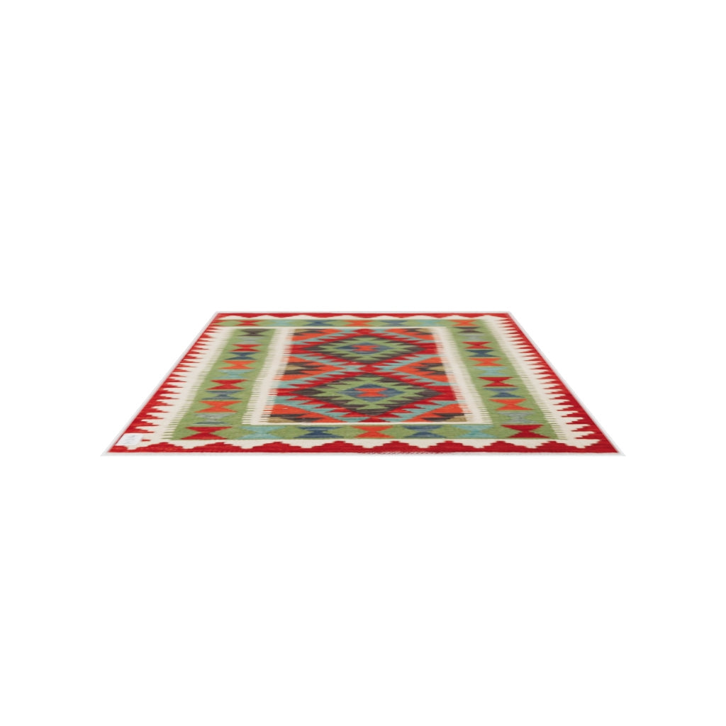 Maimana Kilim - 115 × 84 cm (3'9" x 2'9")