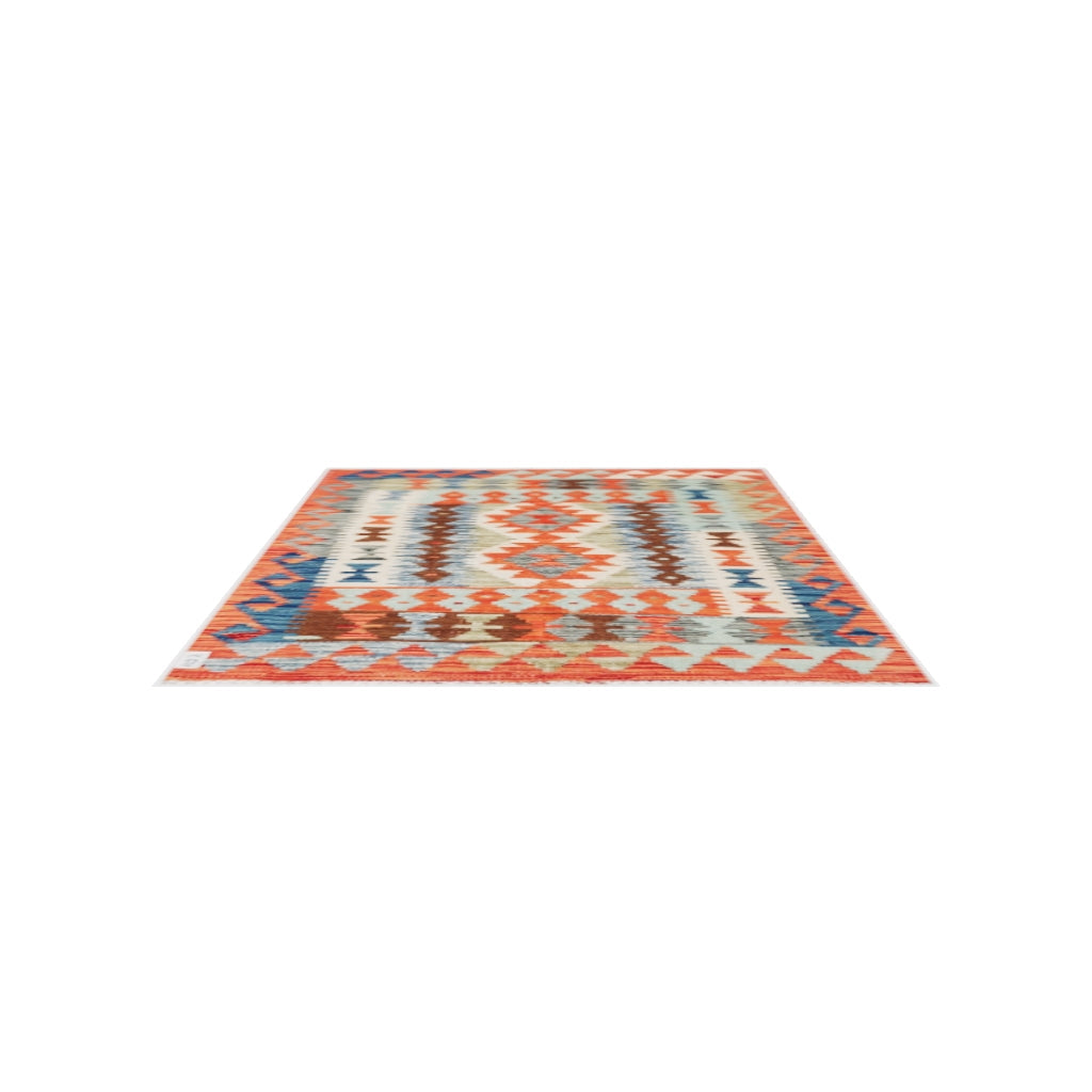 Maimana Kilim - 124 × 90 cm (4'1" x 2'11")