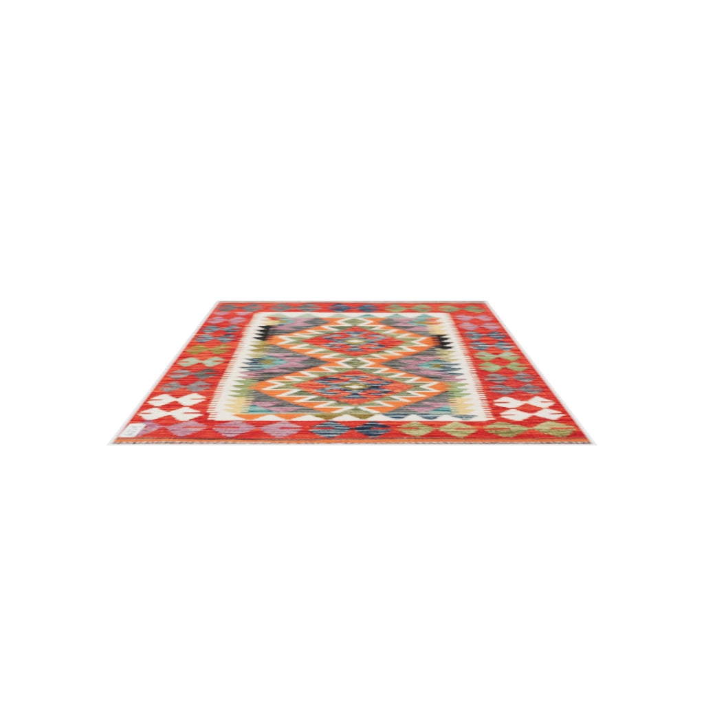Maimana Kilim - 122 × 83 cm (4'0" x 2'9")