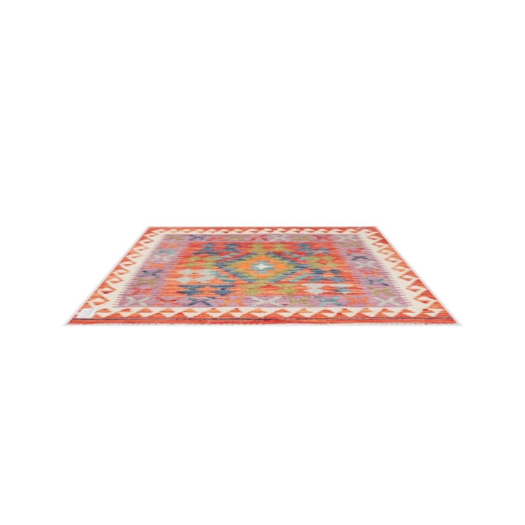 Maimana Kilim - 98 × 80 cm (3'3" x 2'7")