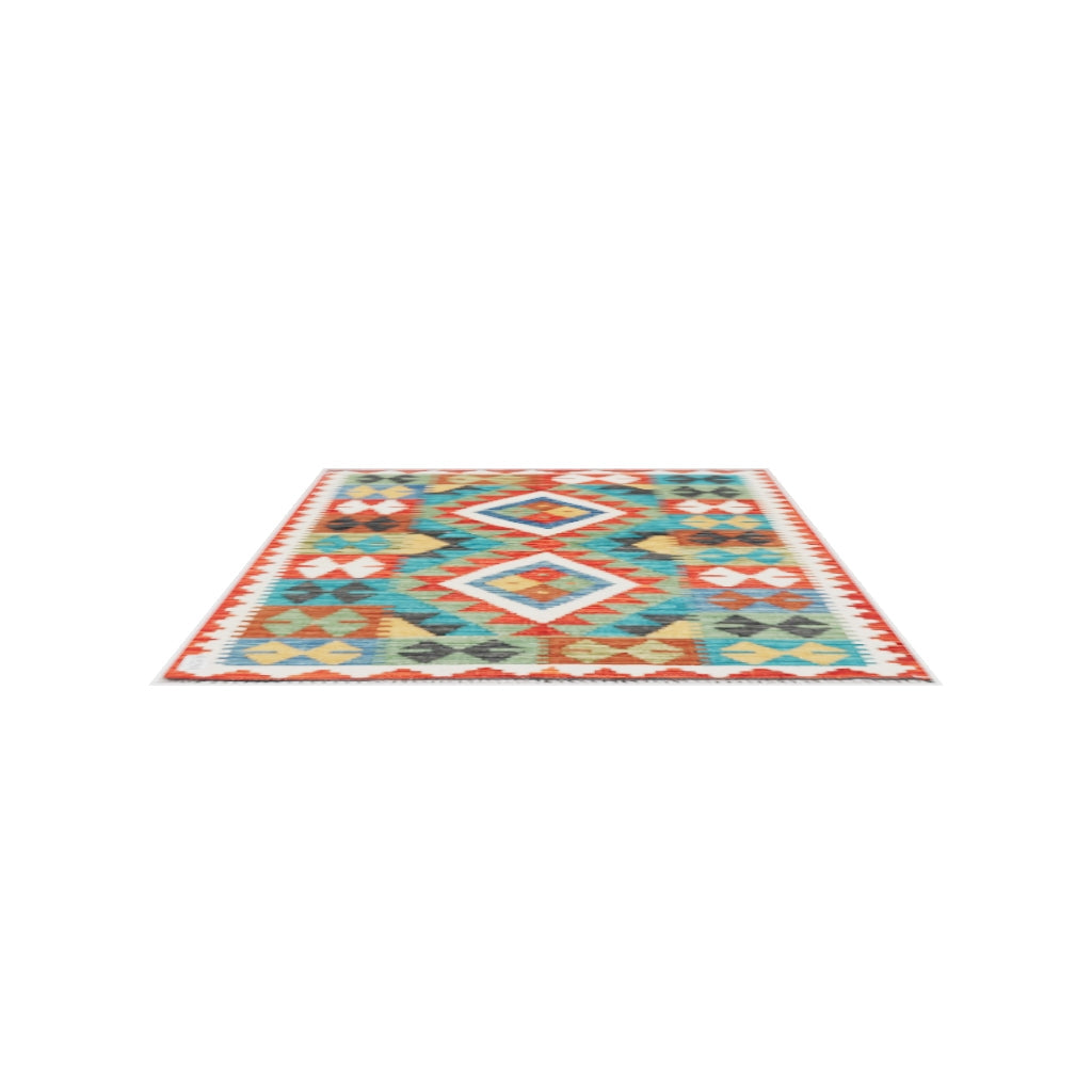 Maimana Kilim - 122 × 90 cm (4'0" x 2'11")