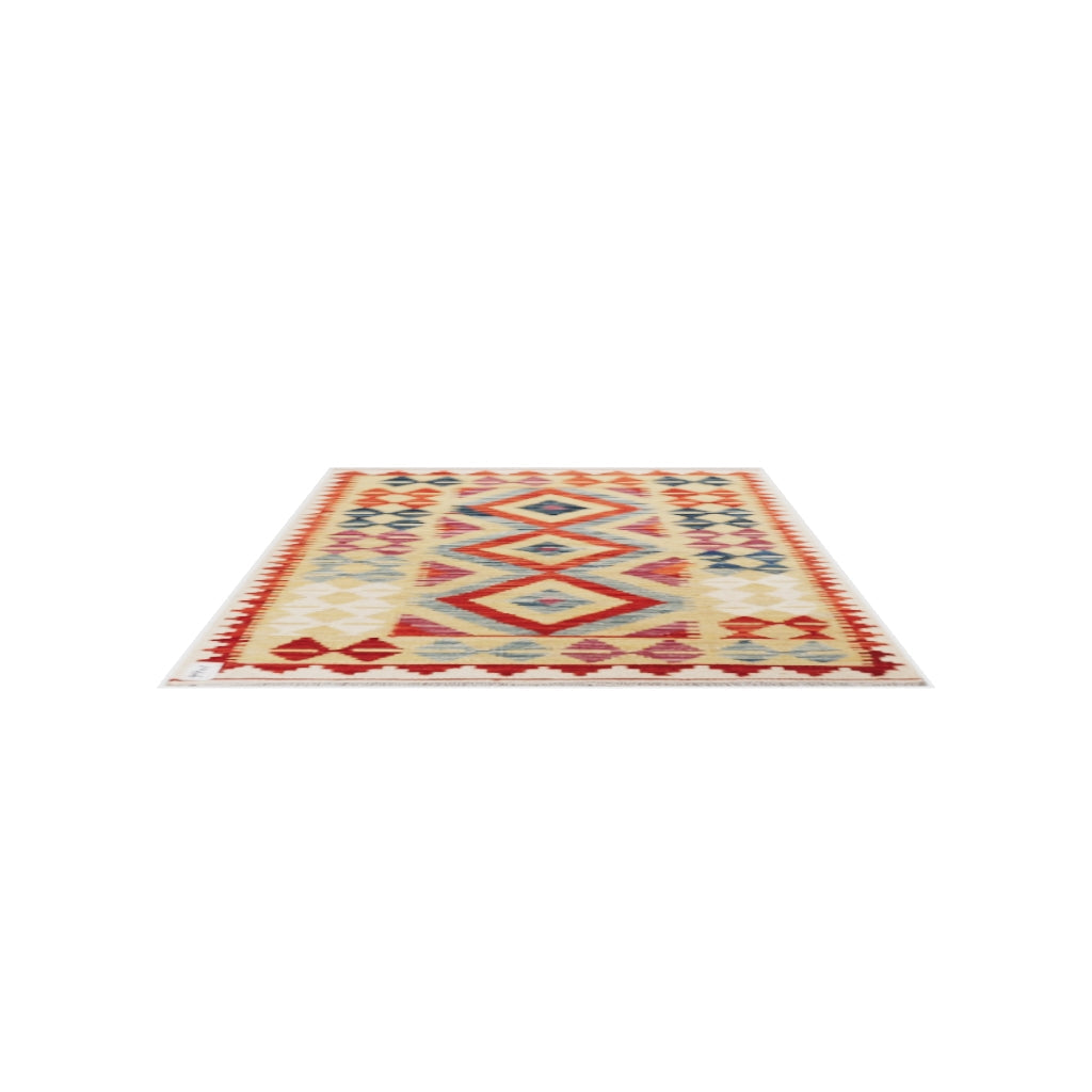 Maimana Kilim - 124 × 88 cm (4'1" x 2'11")