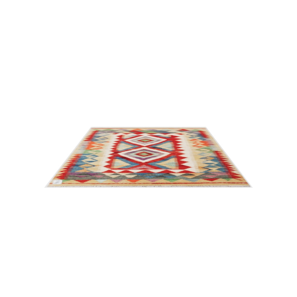 Maimana Kilim - 119 × 82 cm (3'11" x 2'8")